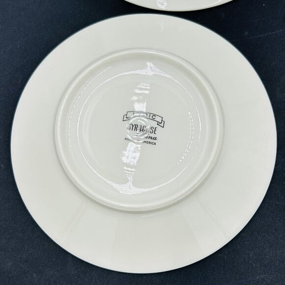 Syracuse China Lyric 5 7/8" Saucer Vintage MCM Made in USA Set of 4 - Picture 11 of 13